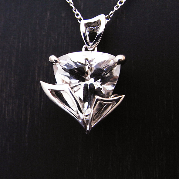 ハーキマーダイヤモンドのネックレス　拡大図 SV925 ハーキマーダイヤモンド 写真2